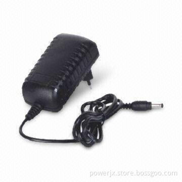 AC/DC Adapter with 12W Power and 15V Overvoltage Protection, Measures 74.5 x 42 x 30mm